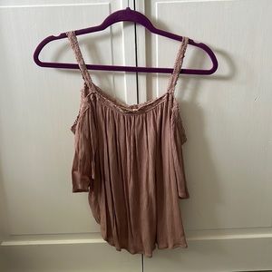 Heart Hips Off Shoulder Pink Blouse Size M